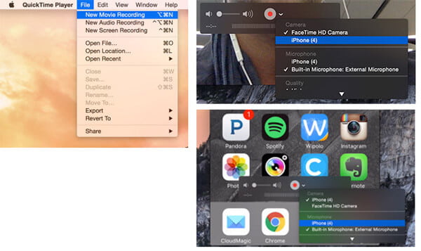 QuickTime Player para gravar a tela do iOS