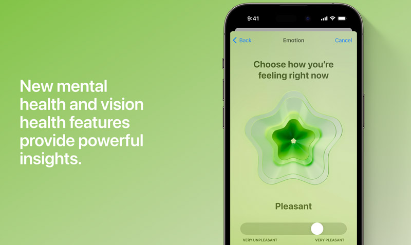 Novo aplicativo de saúde no iOS 17