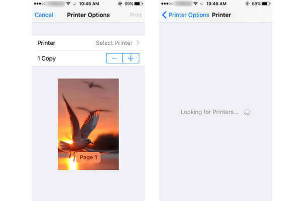 Imprimir fotos do iPhone com a impressora do iPhone