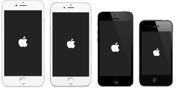 iPhone preso no logotipo da Apple