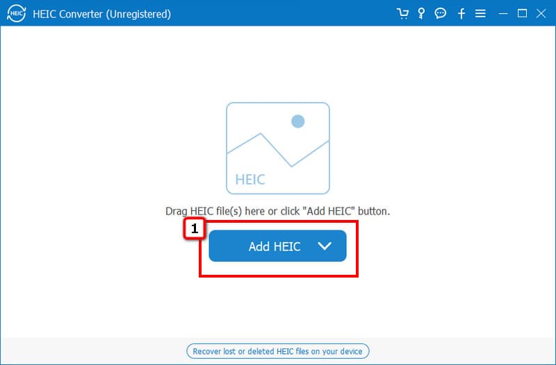 Importar arquivos HEIC para converter