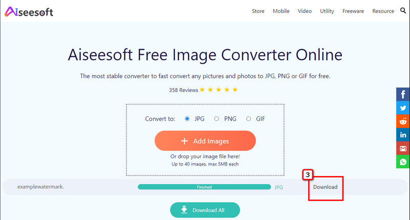 Converter imagem JPEG para JPG
