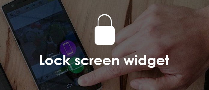 Widget de tela de bloqueio de telefones Android