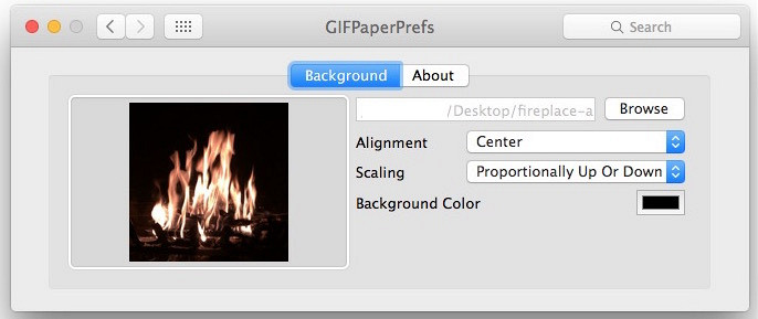Preferências de papel GIF