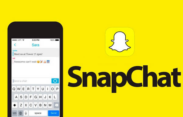 Aplicativo de mensagens do Snapchat