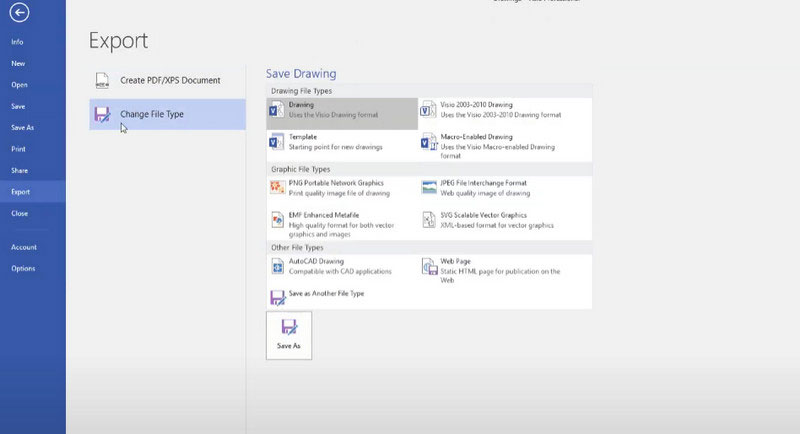 Exportar diagrama do Visio