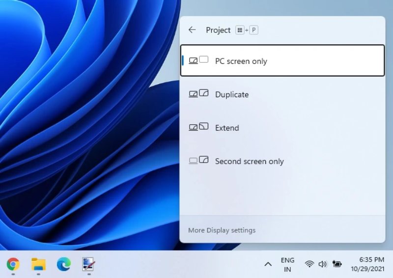 Modo de exibição de apresentação no Windows 11