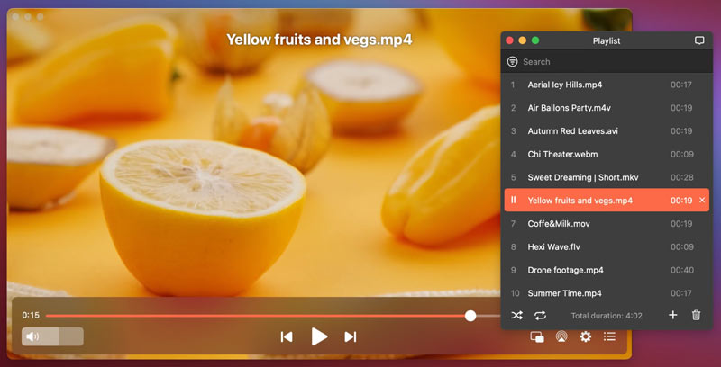 Reprodutor de vídeo Elmedia para MacOS