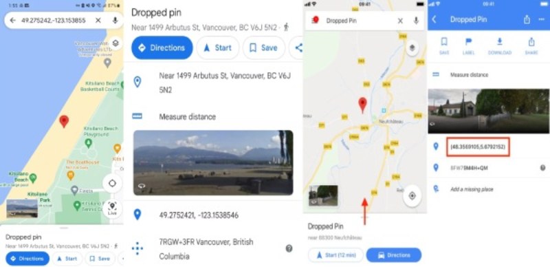 Encontre coordenadas de localização em smartphones pelo Google Maps