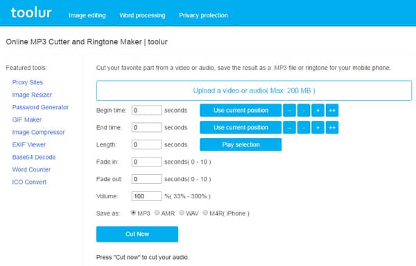 Cortador de áudio - ferramenta para cortar MP3