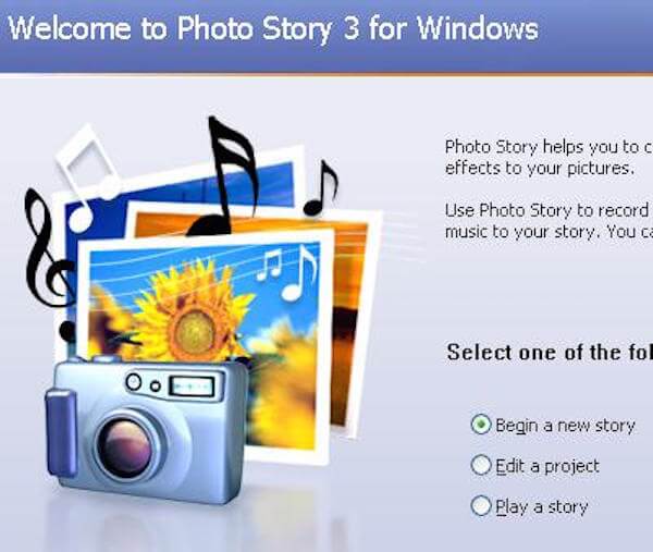 História de fotos da Microsoft