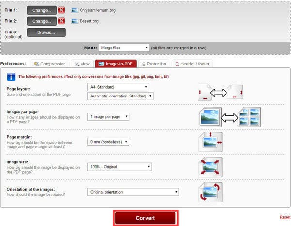 Converta PNG para PDF Online