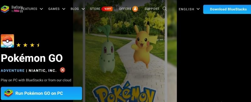 Site do emulador Bluestacks