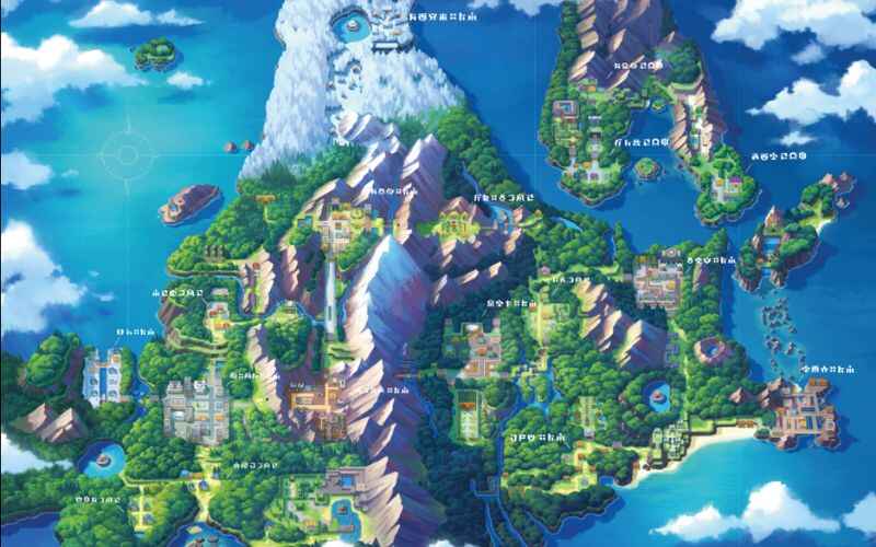 Mapa da região de Sinnoh
