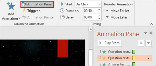 Painel de Animação