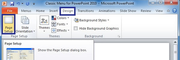 Setup PowerPoint Página