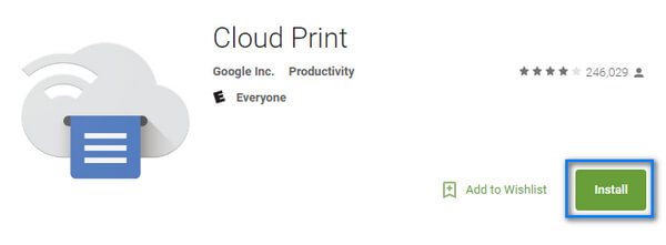 Baixe o aplicativo Cloud Print no Google Play