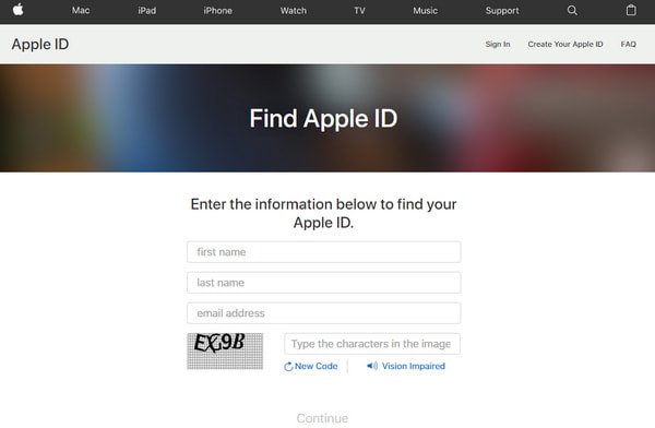 Redefinir o ID da Apple