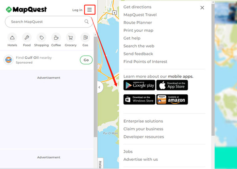 Acesse e Baixe o MapQuest