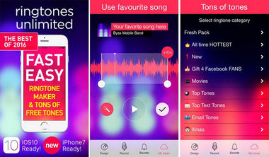 Toques para iPhone Criador de toques de música grátis
