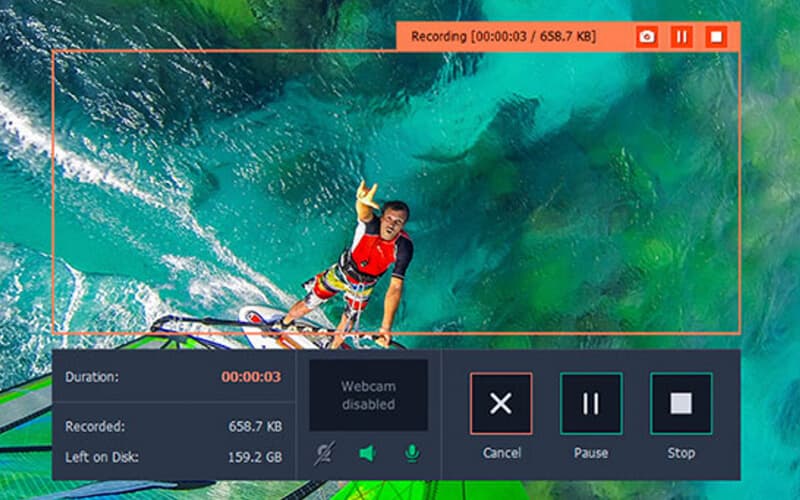 Gravador de tela Movavi para MAC