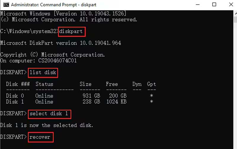 Recuperar cartão SD com o Chkdsk no Windows