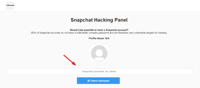 Snapchat hacking Panel Online Snapchat Password Finder