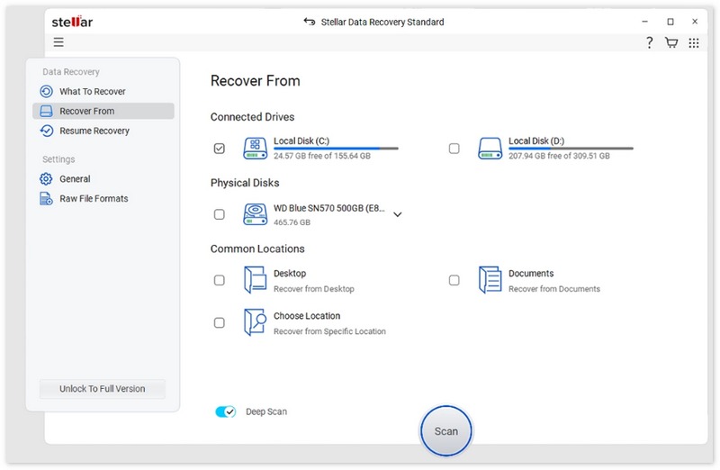 recuperação de dados estelares por varredura profunda