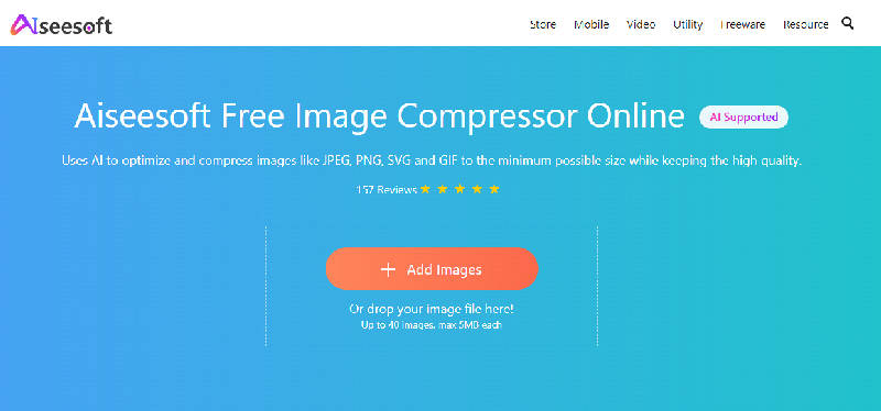 Compressor de imagem Aiseesoft on-line
