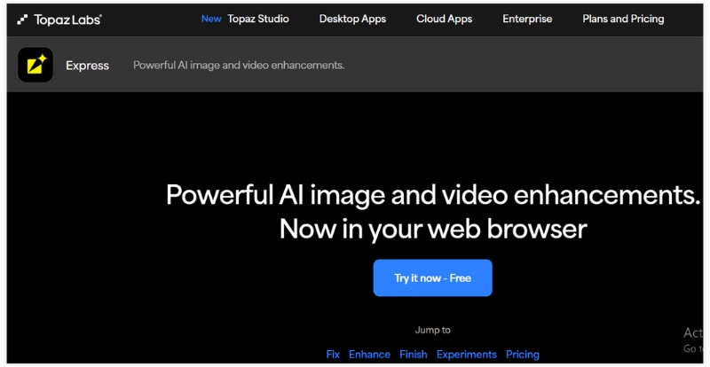 Vídeo IA da Topaz Labs