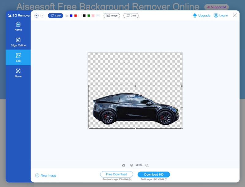 Editar PNG Transparente Online Aiseesoft