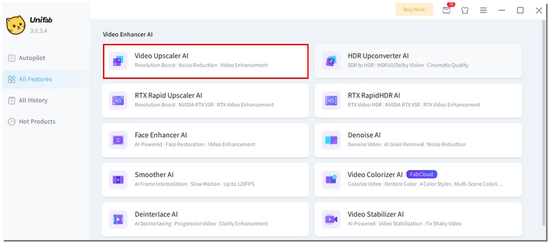 Escolha o Upscaler de Vídeo Ai
