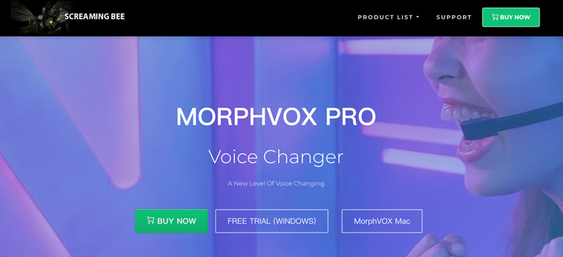 Modificador de voz MorphVOX