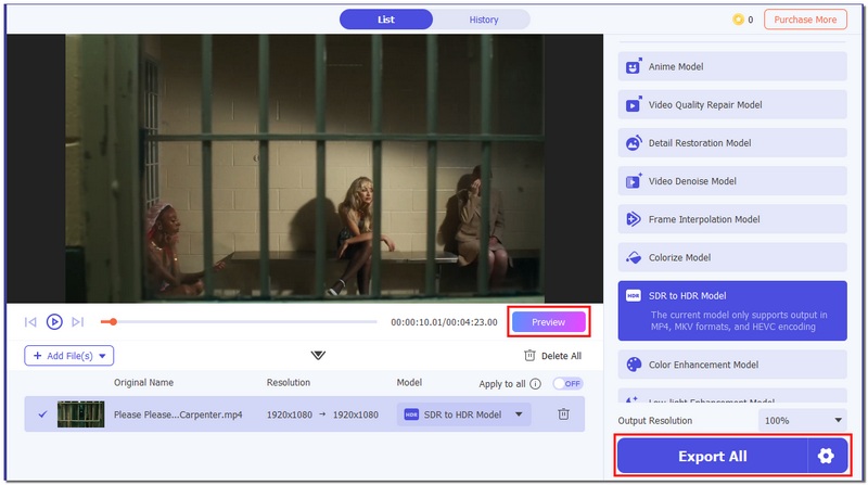 Visualizar e exportar