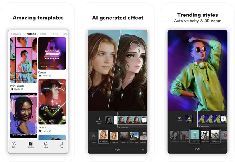 Aplicativo Capcut Editor de Vídeo para iPhone