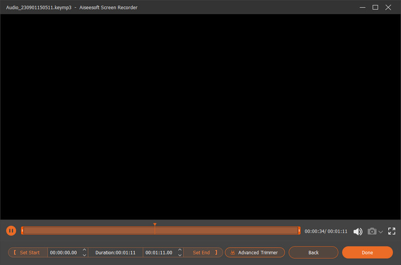 Aiseesoft Video Converter Screen Recorder Stop Trim