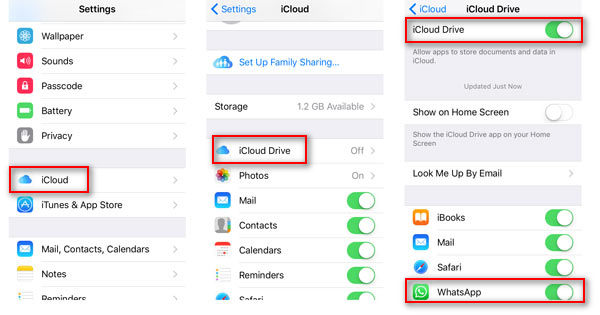 Ligue o iCloud Drive