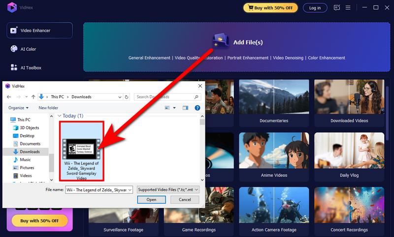 Adicionar vídeo de jogo