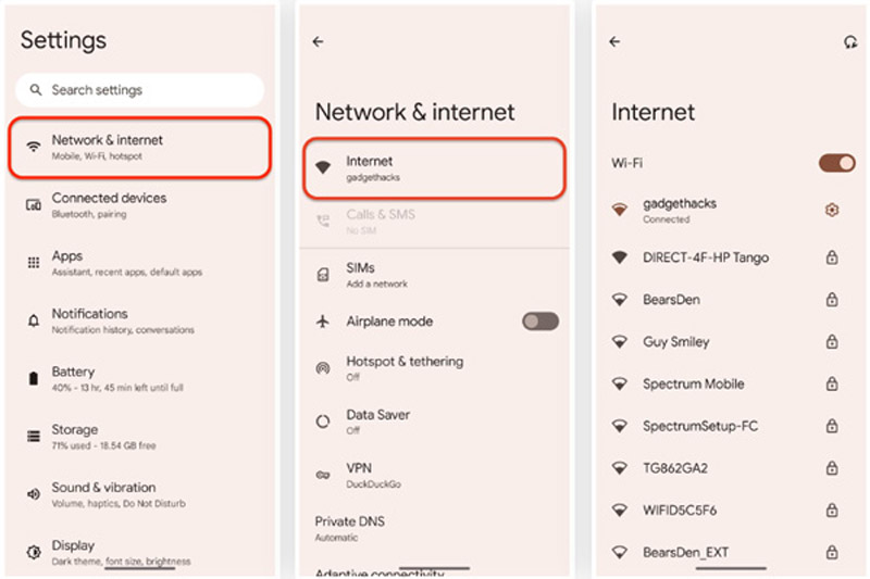 Consulte Senha de Wi-Fi salva no Android 11 10