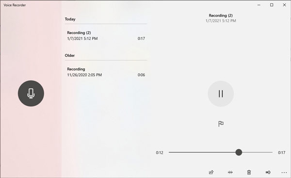 Windows Voice Recorder