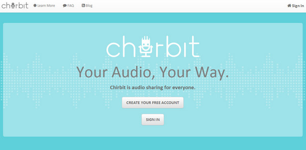 Interface do Chirbit