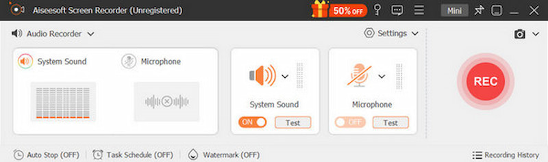 Gravar som do áudio do sistema