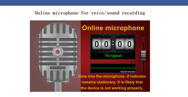 Interface do microfone on-line Toolster