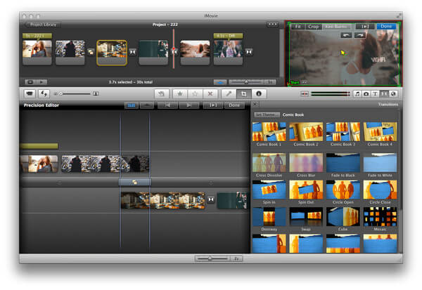 Editor de precisão no iMovie