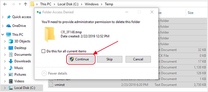 Limpar arquivos temporários do Windows 11 10