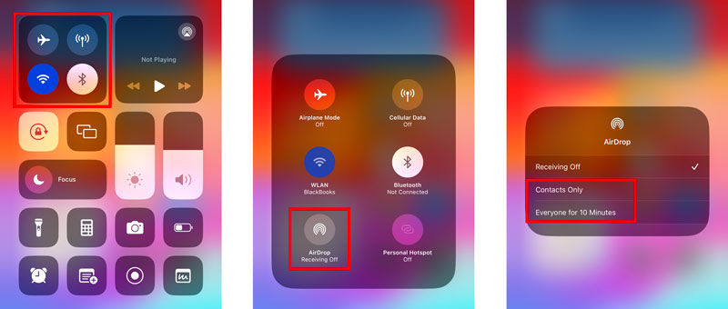 Configure a ativação do AirDrop no iOS 17