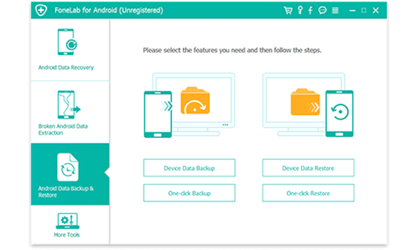 Inicie o backup e restauração de dados do Android