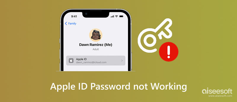 A senha do Apple ID não está funcionando