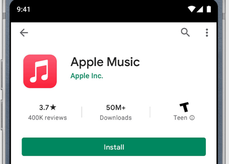 Atualizar Apple Music Google Play