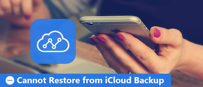 Não é possível restaurar do backup do iCloud